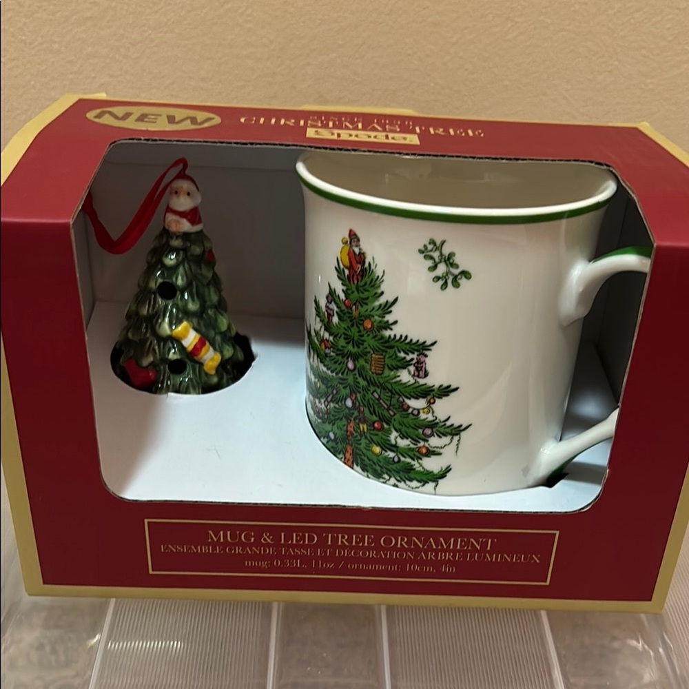 Spode Christmas Tree Mug & Ornament Set